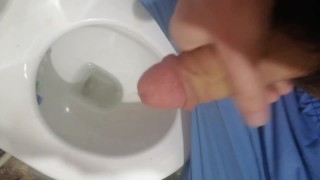 jerked off my big dick at work and finished profusely