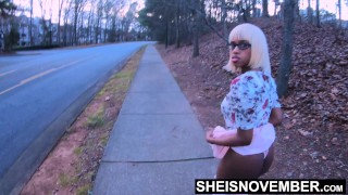 She Is November Msnovember Walking Then Fucked Missionary In Dirt In Public By Stepdad While Sheisnovember Legs Spread Apart