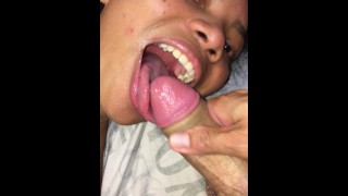 Stepdaughter drinking your cum in the deepthroat