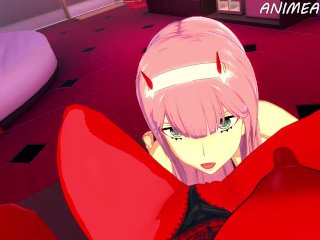ZERO TWO AND MERU_THE SUCCUBUS CUNNILINGUS_LESBIAN HENTAI