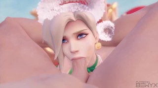 Mercy Christmas Special Doggystyle, FullNelson and Blowjob Animation 3D Overwatch Porn