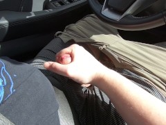 I jerk him off in the car on the infamous "Handjob Highway"
