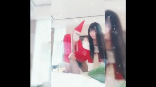 Horny Asian Sucking And Getting Fucked By Santa Claus Ho Ho Ho