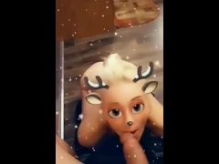Teen Reindeer sucks Big cock!!
