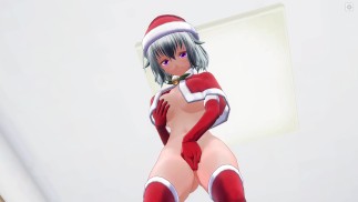 3D HENTAI Лучшая подруга мастурбирует для тебя перед Рождеством