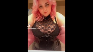 Big Tiddy Goth Gf Flaunts Her Fat Ass And MASSIVE Boobs