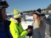 Preview 1 of Couple tempt ski instructor into FFM threesome