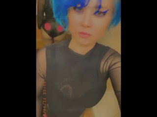 thebluehexxx, goth blowjob, exclusive, teen