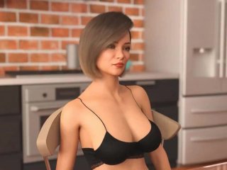 horny milf, mother, sex game, 3d