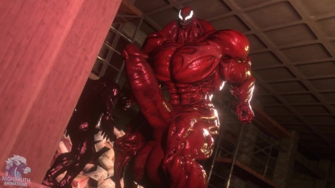 POWER UP Carnage hyper muscle growth animation