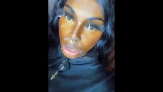 BBC Busts Load on Tranny’s Face 