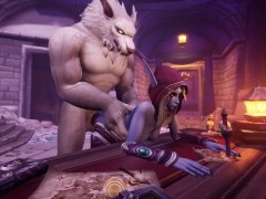 Werewolf takes Night Elf from Behind