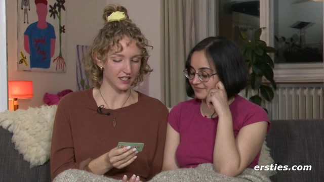 Lesbian Friends Play a Sexy Card Game