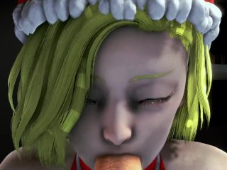 Dragon ball Z: C18 have a merry Christmas at job