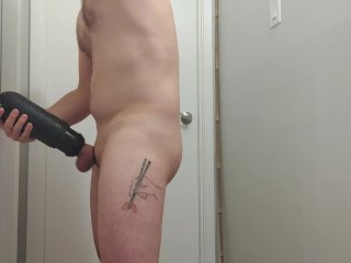 pov, guy jerking off, amateur, thick cock
