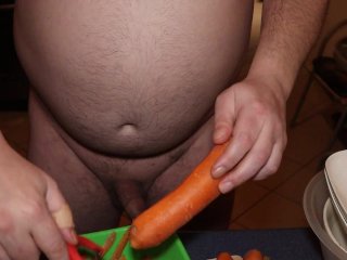 step fantasy, kitchen, fat man, small penis