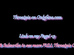 Cute Cheerleader with Pigtails is Hardcore Facefucked Upside Down and Makes Great Eye Contact