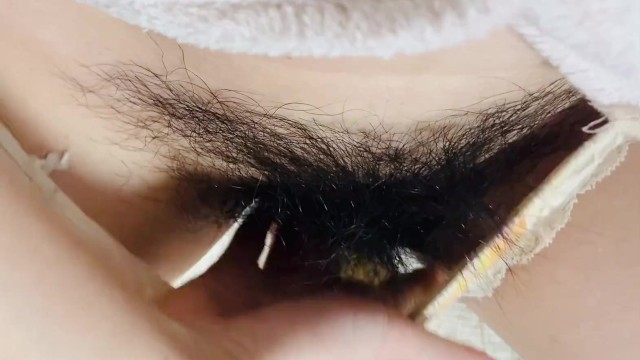 Subjective Video of Masturbation Wet Pussy under Fluffy ...