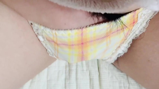 Subjective Video of Masturbation Wet Pussy under Fluffy ...