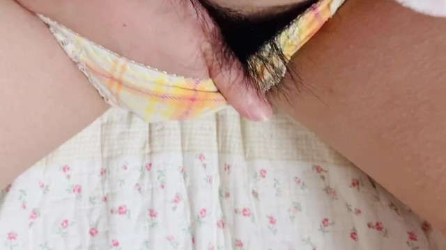 Subjective Video of Masturbation Wet Pussy under Fluffy ...