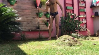 花园里的繁重服务