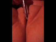 Preview 3 of Sexy Christmas Milf Fucks Her Pussy With Silver Vibrator
