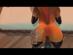 Furry Foxboy in Latex gets drained and begs for more - Screenshot 11 of 16 - Furry