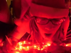 Slutty Santa's lil helper gets stuck under tree!? And  gets fucked! - Screenshot 7 of 16 - Cum