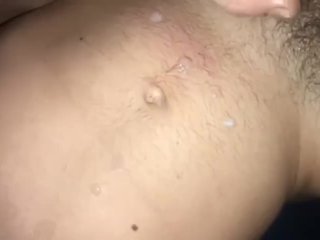 big cumshot, anal plug, experiment, spontaneous