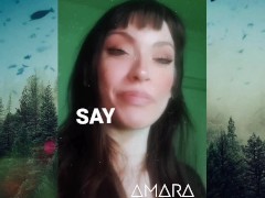 Cam Sub Short- Amara Noir asks fartbitch important question + cigarette cbt