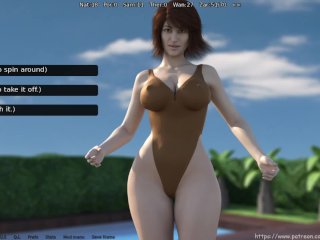 sun bathing, big boobs, big cock
