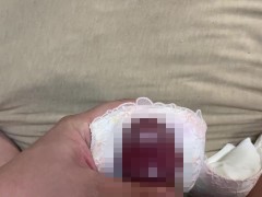 女子大生 20代JDの花柄ピンクブラジャーでオナニーして精子ぶっかけ - Screenshot 5 of 16 - ブラジャー