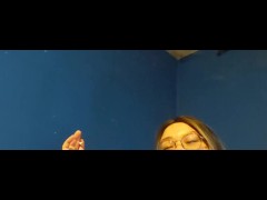Asian bbw smoking with red lips *blooper in end *