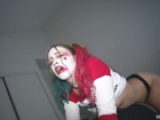 Preview 3 of (2020) Harley Quinn Sucks BBC and Rides Cowgirl CREAMPIE ENDING  (Night Version)(Remastered)