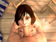 Preview 2 of Elizabeth BioShock big boobs pov blowjob - (noname55)