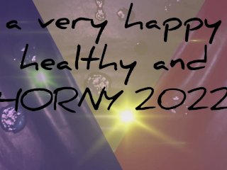 solo male, happy new year, happy new year 2022, colourful cumshot