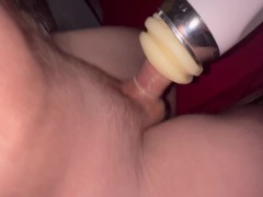 Enjoying my pocket pussy.