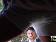 Preview 1 of TRAILERTRASHBOYS DILF Drew Sebastian Raw Fucks Beau Butler