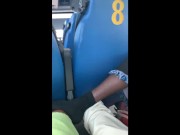 Preview 3 of Caught giving him a blowjob on the bus lol exhibition