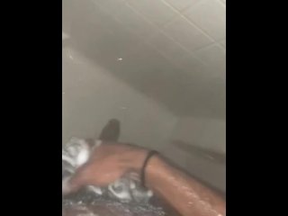 NICE BBC IN SOAPY SHOWER