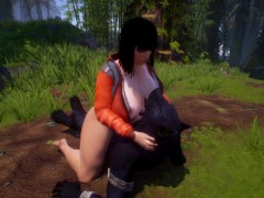 Chubby Girl Lost in The Forest 3D
