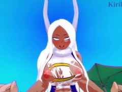 Rumi Usagiyama(Mirko) and I have deep fucking on the beach. - My Hero Academia POV Hentai