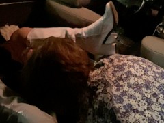 #87 Amateur Girlfriend In the Back Seat of Our New Car