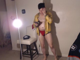 Pornstar Exposes Himself Naked & Hard in this Sweaty Hot Jerkoff Session!