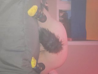 Nothing but knee highs and bfs hoodie playtime