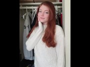 Preview 1 of Innocent 19 year old redhead titty drop