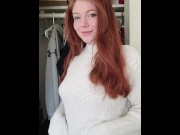 Preview 4 of Innocent 19 year old redhead titty drop