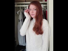 Video Innocent 19 year old redhead titty drop