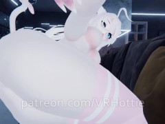 Cute Perfect Body Babe Keeping You Warm Couch Sex Teasing Cat Girl POV VRChat Metaverse Lap Dance