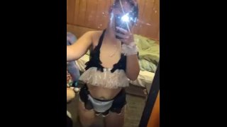 Teasing maid outfit